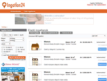 Tablet Screenshot of ingatlan24.com